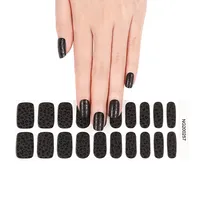 Huizi Gel Nail Wraps Desain Baru Stiker Kuku Gel Dengan Lampu UV