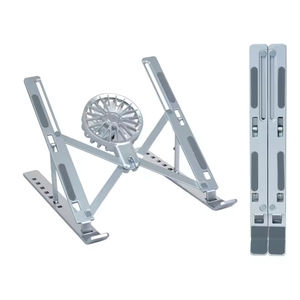 Laptop Cooling Stands 7-levels Adjustable Laptop Fan Stand Aluminium <b>Riser</b> Laptop Holder for <b>Desk</b> Compatible with 9"-17.3" - Product Image 1