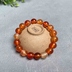 Bracelet en cornaline - 6 mm ou 8 mm 10 mm 12 mm 14 mm - Pierre précieuse authentique - Bijou en cristal - Cadeau pour elle - Bracelet en cornaline fait main - Product Image 3