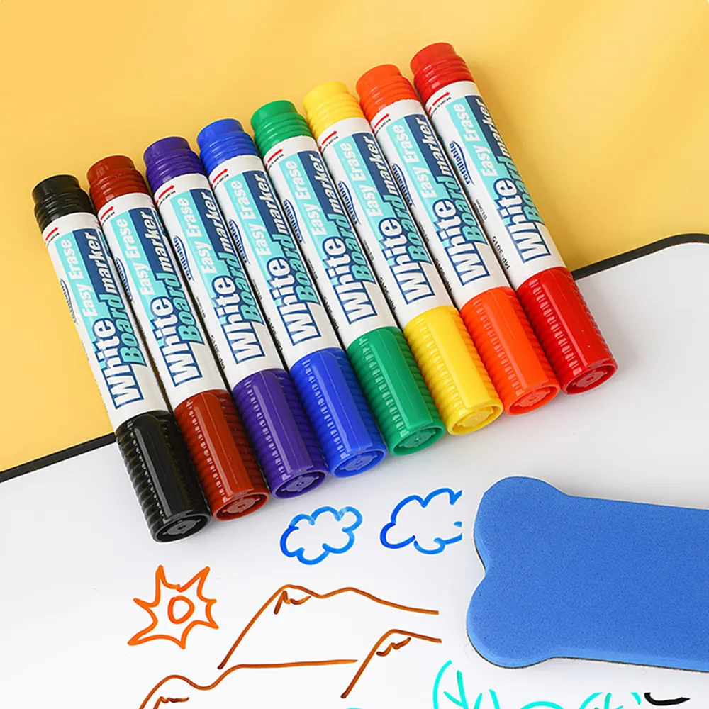 Künstlerzeichnung Farbmarker-Stift individuelles Logo trockend löschbar ungiftig Büro Schule mehrfarbig löschbar bester Whiteboard-Marker-Stift