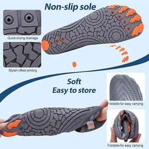 Chaussures aquatiques antidérapantes pour adultes à cinq doigts, séchage rapide, en caoutchouc, pour la plage - Product Image 4
