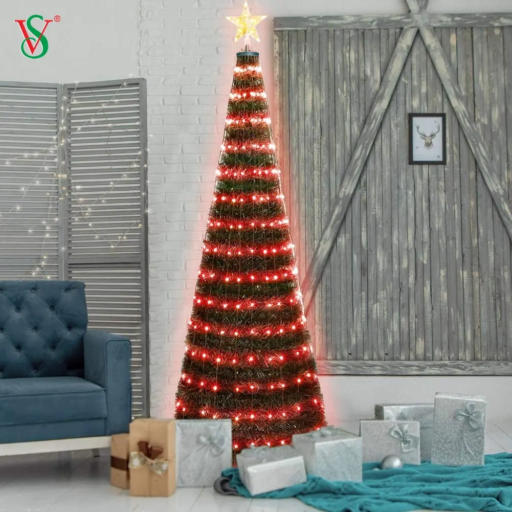 Walmart Hot Sale 3D Outdoor Led Motif Decoration Music RGB Lighting Giant Christmas Tree for Street Decoration