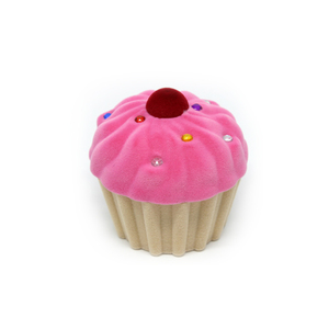 Elegante Scatola Regalo a Forma di Torta del Marchio Jiesheng con Esterno in Velluto, 3 Colori, 6.2x6.2x5.4CM per Gioielli - Product Image 5