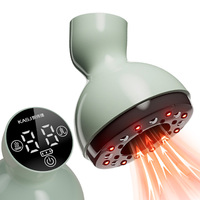 Appareil de massage Gua Sha chauffant professionnel KASJ G6 à 9 niveaux avec lumière rouge et ventouses à 9 niveaux pour relaxation musculaire visage/corps