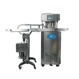 Máquina de temperamento contínuo automático de chocolate, pequena máquina temperadora de chocolate para venda de lanche, fábrica de bebidas