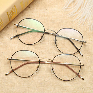 Nouvelles montures de lunettes rondes en métal unisexes, monture complète, anti-UV et anti-lumière bleue pour la correction de la myopie Y3 1935 - Product Image 1