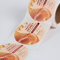 Autocollant personnalisé imprimé, écologique, imperméable, holographique, auto-adhésif, de luxe, avec dorure UV pour bouteilles alimentaires et snacks