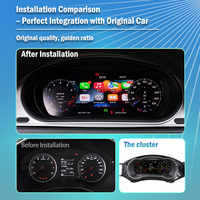 Adecuado para Volkswagen MK6.5-Jetta 2015-2018, Panel de Instrumentos LCD Digital, Sistema Linux, CarPlay Inalámbrico, Android Auto, Múltiples Temas de Interfaz de Usuario