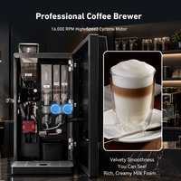 Machine à café expresso Bean-to-Cup avec 1 réservoir à grains et 3 réservoirs à lait en poudre, prise en charge SDK, vente en gros commerciale