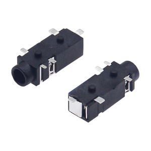 PJ-328 ช่องเสียบแจ็คเสียง 3.5 มม., แบบติดตั้ง SMT 5 พิน, ตัวเชื่อมต่อแบบตัวเมียเปลือกพลาสติกทนอุณหภูมิ - Product Image 1