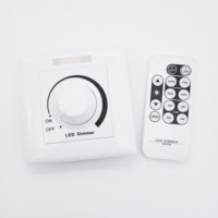 Pengontrol led jarak jauh, 1000w 2000w 110v 240v input rotary saklar dimmer output 0-10v IR