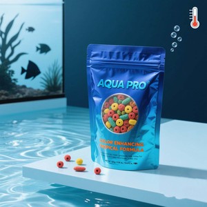 Grosir disesuaikan 500g tas umpan ikan segel kedap air menggunakan kembali umpan ikan peliharaan berdiri kantong - Product Image 4