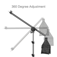 Takenoken — prise de vue pour Studio Photo, 1.4M, bras supérieur réglable en aluminium, avec trépied, pince pour support, et sac à sable