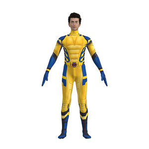 Nueva llegada superhéroe mono <span class=keywords><strong>Halloween</strong></span> fiesta Cosplay disfraz hombres 3D impresión James Howlett <span class=keywords><strong>Lobo</strong></span> película Zentai <span class=keywords><strong>disfraces</strong></span> - Product Image 2