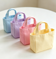 Sac en toile mini mignon personnalisé avec longue corde, écologique, pour rangement d'accessoires en gros, idéal pour boutiques, cadeaux de fête pour enfants
