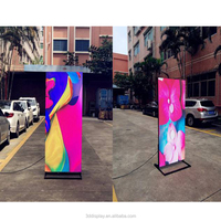 Pantalla LED Publicitaria con Efecto Espejo al Apagar, para Escaparates de Tiendas de Lujo, Centros Comerciales, Señalización Digital Comercial Dinámica