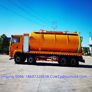 Nouveau camion de nettoyage par aspiration Shacman 8x4 de 33 mètres cubes, diesel, transmission manuelle, norme d'émission Euro 5, pompe à vide en vente - Product Image 5