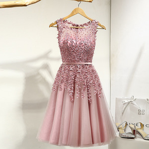 semi formal dress pink