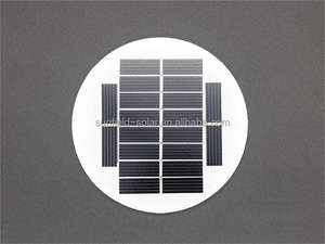 Op Maat Gemaakte Diy Mini Glas Ronde Pv Panelen 110Mm Diameter Monokristallijn Solar 1W 5V 200ma 2W 3W 4W 5W 6 W Perc Technologie - Product Image 2