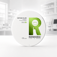 Bloc de Zircone Dégradé 11 Couches Rondcera 42% 49% Translucence Contrôlée Céramique Dentaire SHT-ML Pro 4D