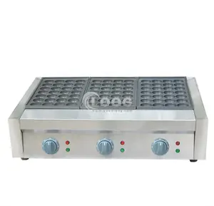 Wholesale 3Plates Takoyaki Making Machines Electric Commercial Takoyaki Grill Pan For Food Truck