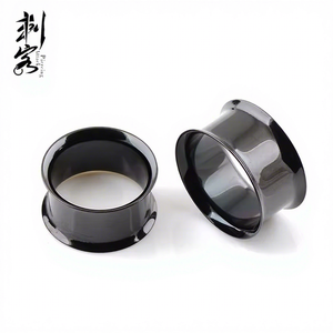 <span class=keywords><strong>Oreille</strong></span> en <span class=keywords><strong>acier</strong></span> inoxydable Double évasée Plug Expander Stretcher Earlet Jauges Piercing Body Jewelry - Product Image 1