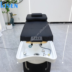 Kisen Lit de shampoing moderne japonais pour thérapie capillaire, système de circulation d'eau, photothérapie LED, vapeur - Product Image 5
