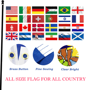 Affiche de bannière de haute qualité de vente chaude personnalisée impression numérique 3 * 5ft <span class=keywords><strong>croatie</strong></span> drapeau tous les drapeaux de pays - Product Image 5