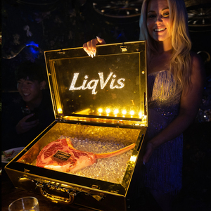 <span class=keywords><strong>Display</strong></span> de Garrafa Led LiqVis para Publicidade com Logo Personalizado, Ecológico, Montagem Fácil, Plástico e Metal para Serviço de Mesa VIP em Restaurantes - Product Image 1