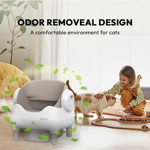 Elecpet 2025 Intelligente Elektrische Auto Zelfreinigende Open Kattenbak Met Wifi Afstandsbediening App-Bediening Geurvrij Geurbestendig - Product Image 5