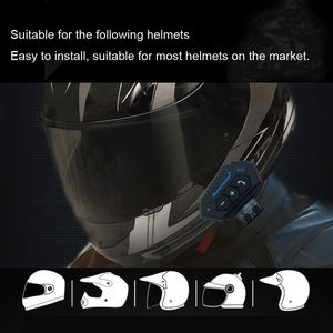 Audífonos Para Casco, <span class=keywords><strong>Kit</strong></span> de <span class=keywords><strong>Manos</strong></span> <span class=keywords><strong>Libres</strong></span> para Casco de Motocicleta BT12, Auriculares Inalámbricos Bluetooth a Prueba de Agua para Casco - Product Image 3