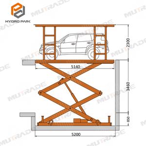 कार लिफ्ट पार्किंग उपकरण कैंची प्रकार कार लिफ्ट मंच पार्किंग प्रणाली - Product Image 5