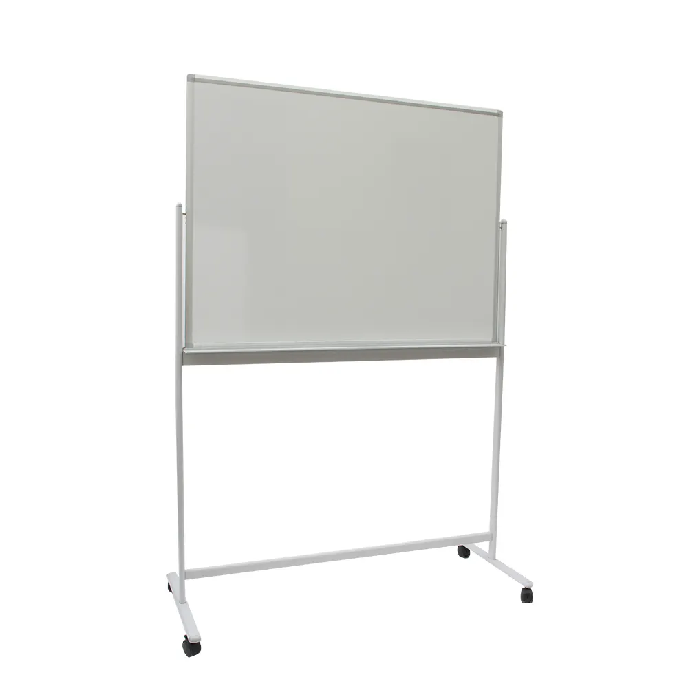 Single Sided Moving Mobile Magnetic Whiteboard Two Fixed Methods Easy To Move Lacquered Steel Writing Dry Erase Board