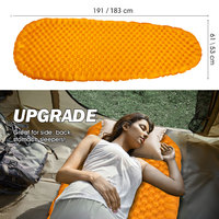 Matelas de camping gonflable ultraléger et portable en nylon 20D, imperméable, pliable, forme momie, 4 saisons, pour randonnée solo