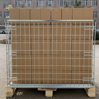 Cages à palettes robustes pour entrepôt, en zinc galvanisé, à mailles fines et durables