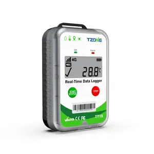 TZONE Iot 솔루션 4G 온도 습도 모니터 실시간 GPS 추적기 온도 데이터 로거 WiFi