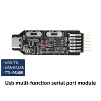 Módulo Serial USB a TTL RS485 CH340, Cable de Comunicación Tipo-C, Herramienta de Descarga, Grabación y Depuración de MCU