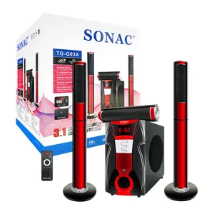 SONAC TG-Q03A nouveaux haut-parleurs pour home cinéma airplay 2 wifi, interface de haut-parleur audio dj mixer carte son avec micro de bureau