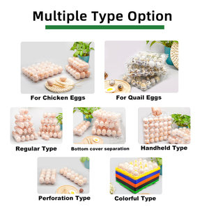 Plateau à œufs en plastique 30 alvéoles avec base et couvercle séparés, en PET transparent et durable, pour l'emballage, le transport et le stockage des œufs de poule en ferme et en commerce de détail - Product Image 6