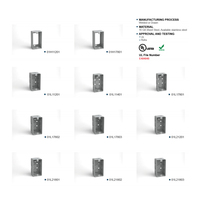 Boîtiers carrés soudés 4x4 de 1-1/2 pouces de profondeur, approuvés ROHS, pour extérieur, étanches IP65, anti-poussière, en métal, durables, pour conduites électriques