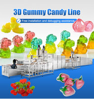 Ligne de production entièrement automatique de bonbons gélifiés, machine à fabriquer des bonbons gélifiés à la pectine et à la gélatine