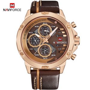 Montres à quartz pour hommes NAVIFORCE, chronographe, montre de sport, marque haut de gamme, montre-bracelet étanche pour homme, cadeau - Product Image 1