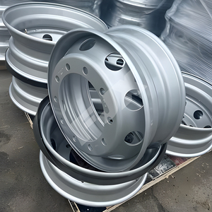 Jantes en aluminium de qualité d'usine 22,5x8,25 <span class=keywords><strong>pour</strong></span> camions, semi-remorques, 10 <span class=keywords><strong>trous</strong></span>, double polissage, <span class=keywords><strong>jante</strong></span> en acier - Product Image 4