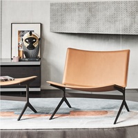 Fera D Home Casa post-moderne italien dernier design chaise de salon en acier inoxydable