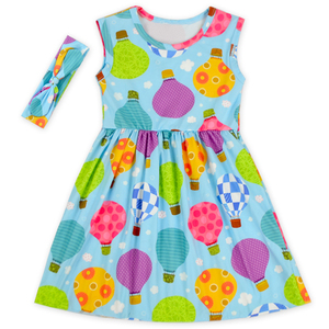 Vestido de Verano para Bebés Niñas, Diseño Personalizado con Estampado Digital, Ropa de Boutique sin Mangas, Cierre a Presión - Product Image 1