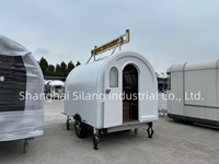 SLUNG Blanc Personnalisé Alimentaire Remorque Limonade Sandwich Jus Camion Fast Food Chariot Café Dessert Mobile Bar