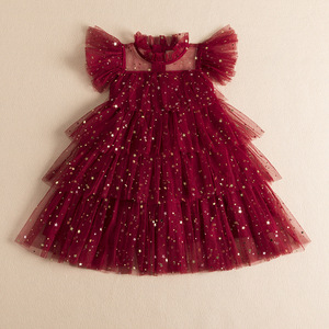 Summer New Girl Princess Skirt Girl <strong>fairy</strong> Sequins Mesh Tutu Skirt Children's Sleeveless Sweet <strong>Dress</strong> - Product Image 3