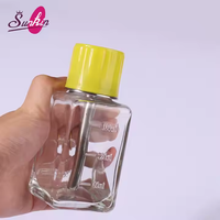Verre professionnel avec pompe en acier Nail Art distributeur de monomère liquide, bouteille de presse acrylique pour salon et techniciens des ongles