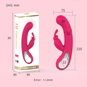 Potente vibrador de conejo para <span class=keywords><strong>mujer</strong></span>, consolador de punto G, estimulador de clítoris, Juguetes sexuales de silicona para adultos, tienda de productos femeninos - Product Image 1