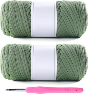 Bolsas y Cestas Chunky con Relleno de Algodón Genuino, 68% Algodón, 32% Nylon, Hilo para Tejer a Mano, Hilo Trenzado en Tubo - Product Image 1